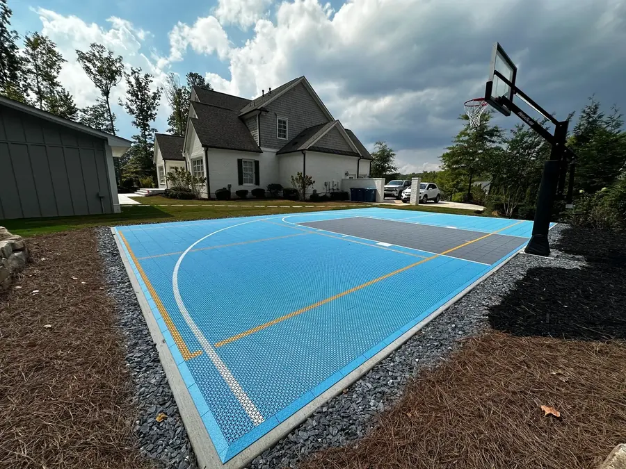 Backyard court built by Victory Concrete & Courts in Metro Atlanta, project 2