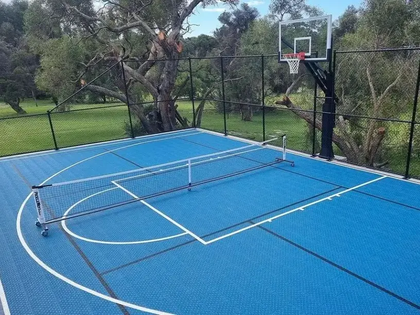 Backyard court built by Victory Concrete & Courts in Metro Atlanta, project 4
